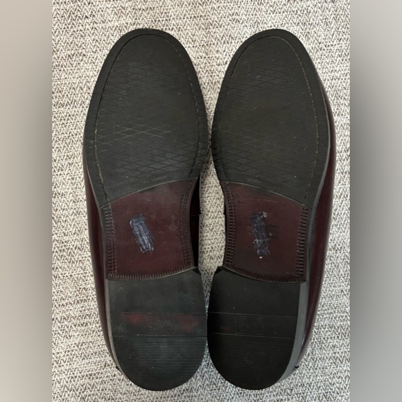 G H BASS Men’s Burgundy Tasseled Leather Loafers GREAT Condition Size 12M - Picture 6 of 12